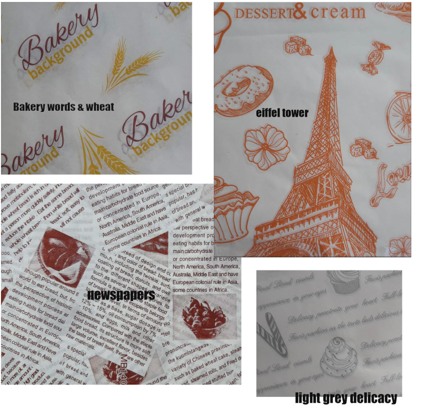 20 sheets greaseproof baking paper parchment sheets non-stick oil absorbent paper