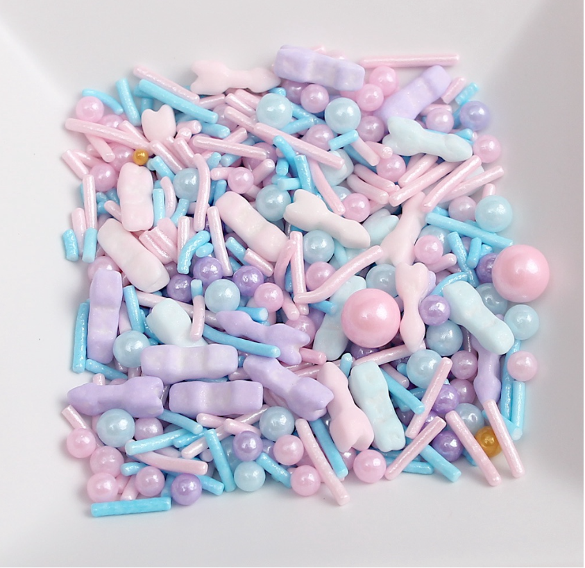 50g / 50ml sprinkles dragees cupcake decoration sugar pearls nonpareils edible glitter ball sprinkle rod