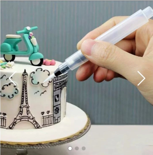 Refillable fondant cake painting brush edible glue water pen