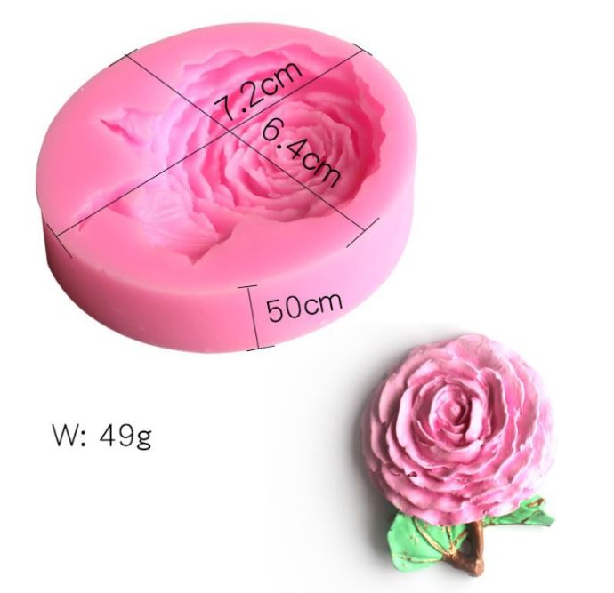Rose mould bouquet leaf cake decorating mold