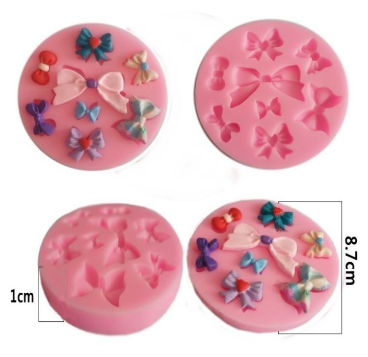 Ribbon bow tie silicone mould for fondant cake decorating silicon mold