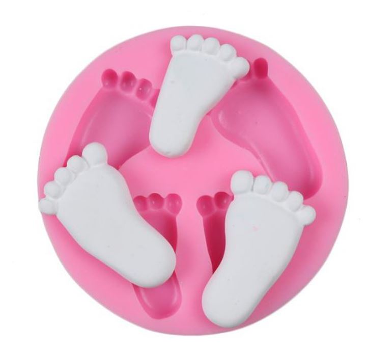 Baby foot cake decorating silicone mould jelly chocolate mold