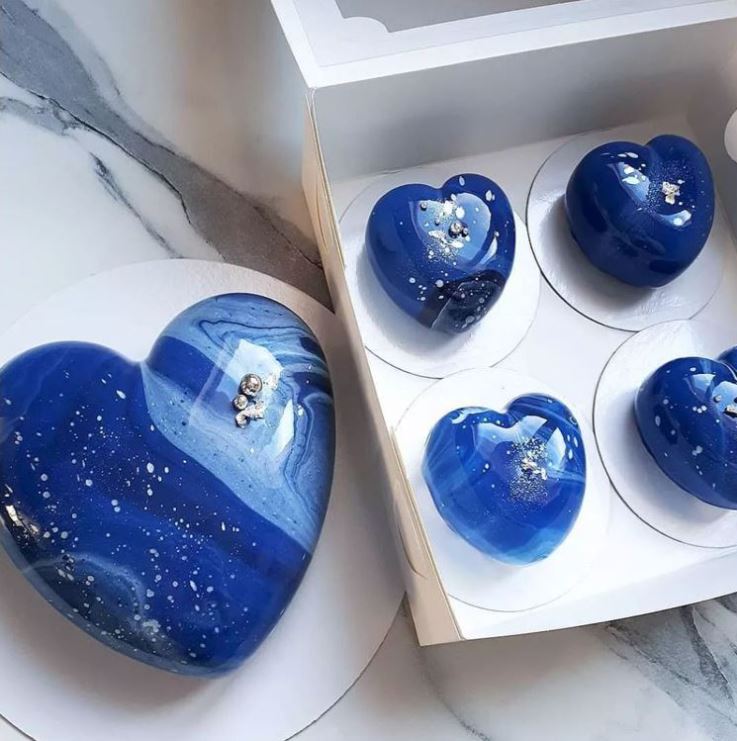 🇸🇬 Heart mould pinata cake heart shape mousse cake mould bombshell baking amorini mold 3D 心形模