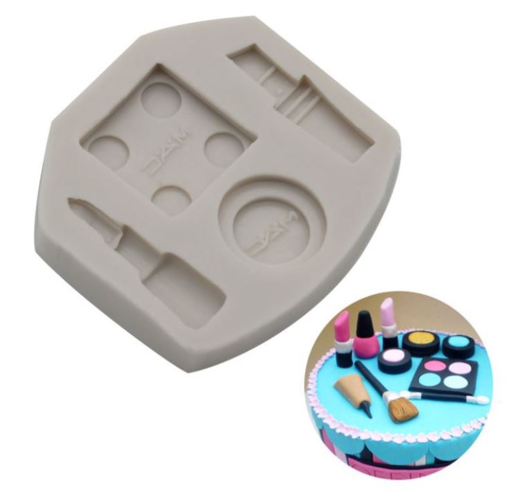Lipstick mould makeup fondant mold silicon eyeshadow powder palette silicone mould
