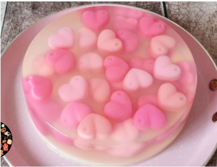 Heart valentine silicone chocolate mould jelly ice cube silicon mold