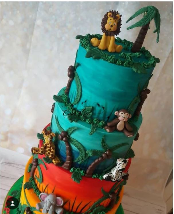 Safari zoo animals fondant mould cake decorating silicone mould lion giraffe elephant monkey mold