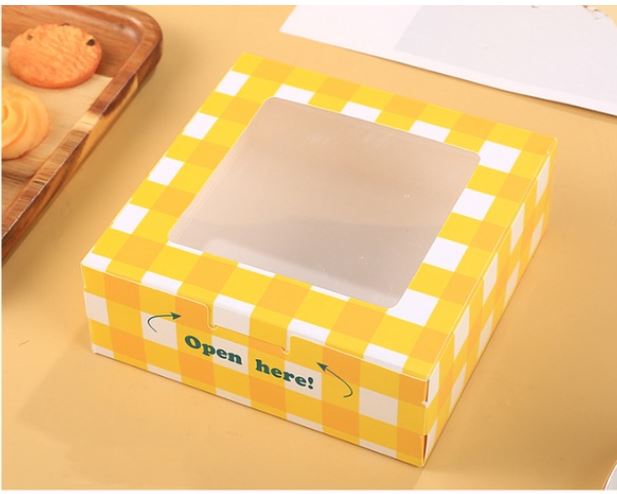 Cupcake box tart brownie box packaging tray cake box mooncake pastry container 5 inch cake box cheesecake box