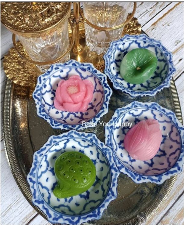 Lotus mould mooncake mould nature pond jelly cake moulds pod water lily 莲花荷花模 蛋糕 agar agar