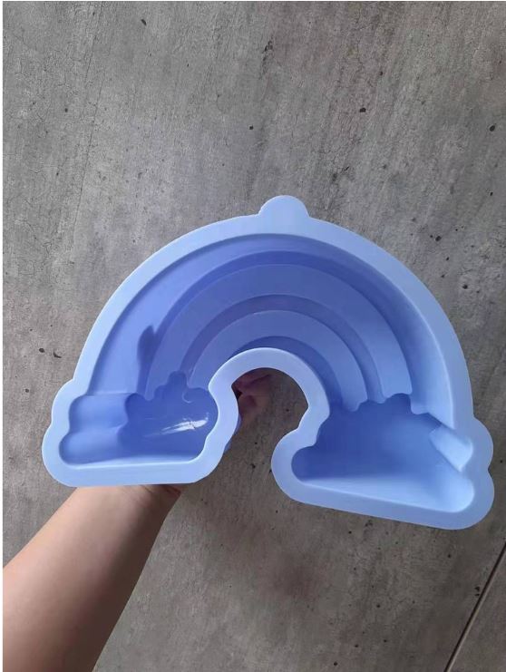 Rainbow clouds silicone mould jelly art cake pan agar agar silicon mold