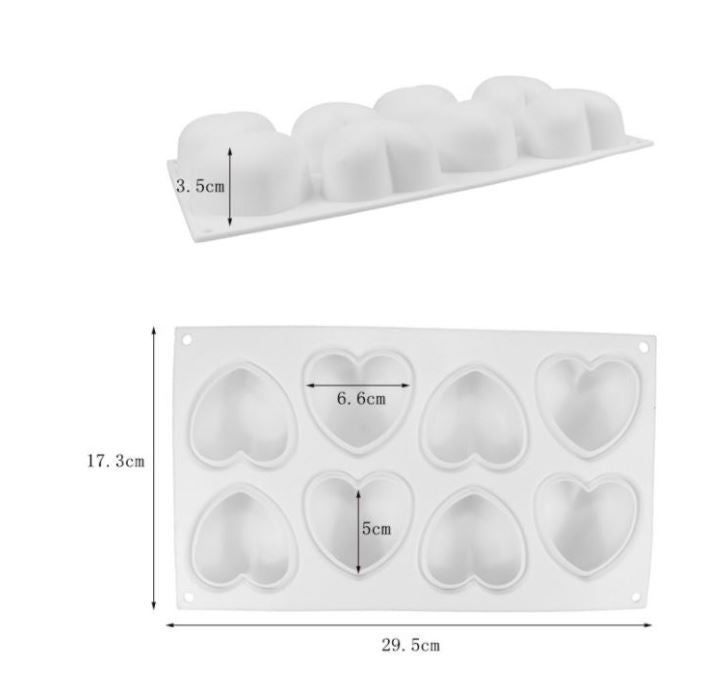 🇸🇬 Heart mould pinata cake heart shape mousse cake mould bombshell baking amorini mold 3D 心形模