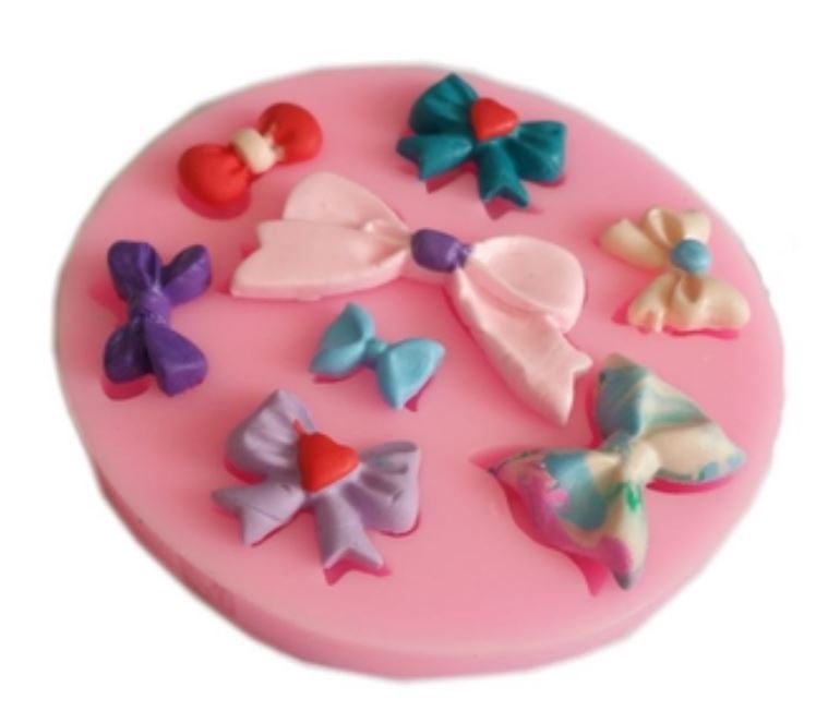 Ribbon bow tie silicone mould for fondant cake decorating silicon mold