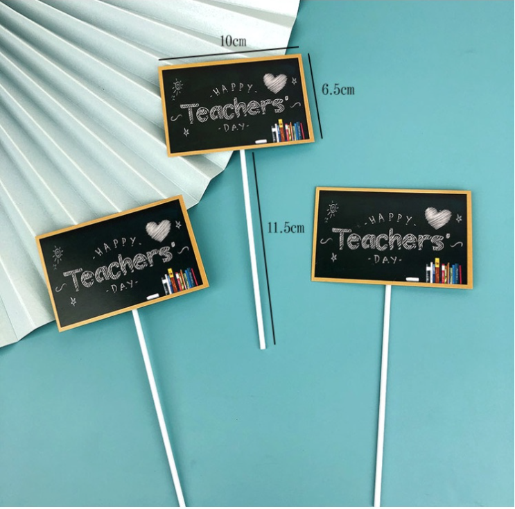 Happy teacher's day topper cake toppers gift tag 老师节 教师节
