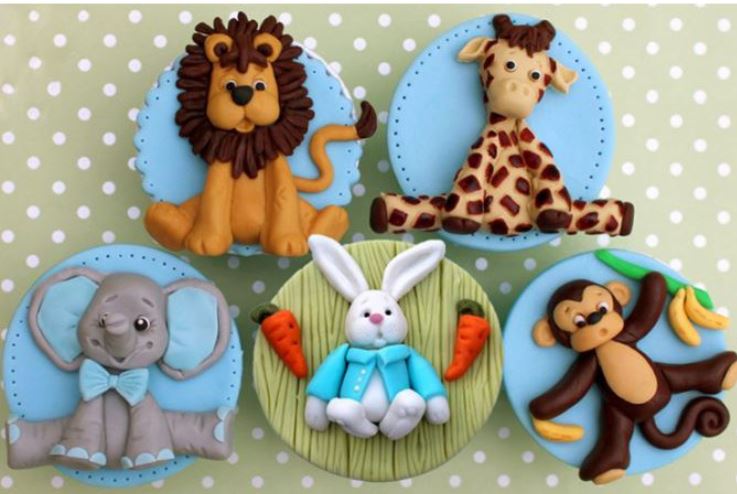 Safari zoo animals fondant mould cake decorating silicone mould lion giraffe elephant monkey mold