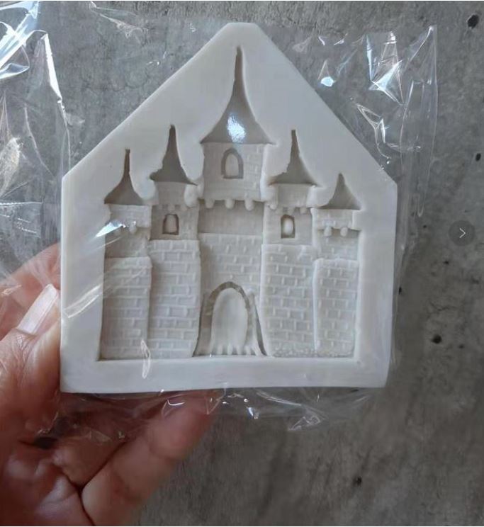 Castle fondant mould fairy tale castle princess silicone mold for cake decorating jelly art