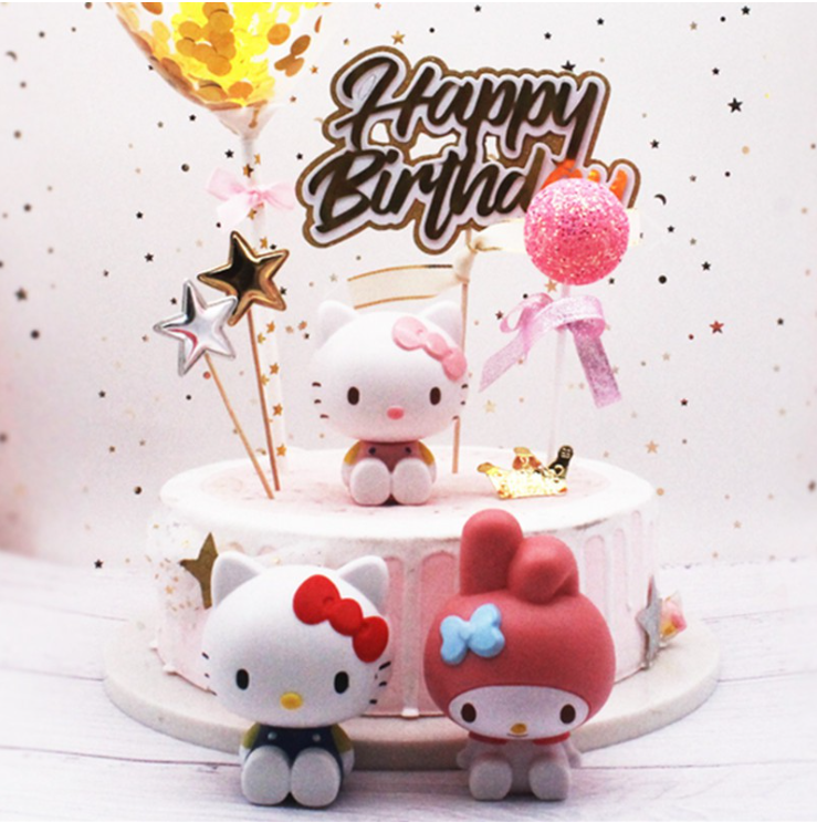 Hello Kitty toy figurine my melody cake topper decoration collectible