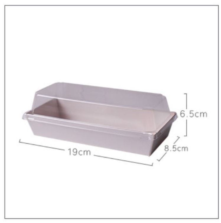 🔥 (10pcs box) 7 inch Swiss roll packaging box dessert sushi box sandwich packing container case baby shower gift box