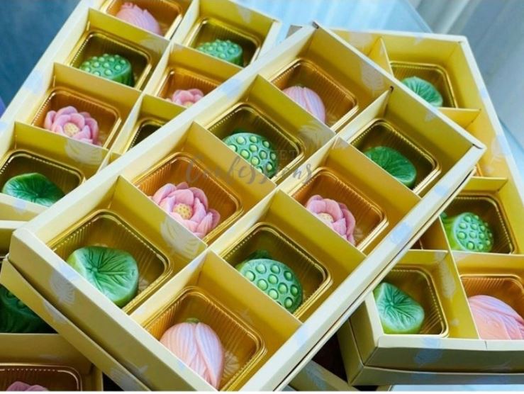 Lotus mould mooncake mould nature pond jelly cake moulds pod water lily 莲花荷花模 蛋糕 agar agar