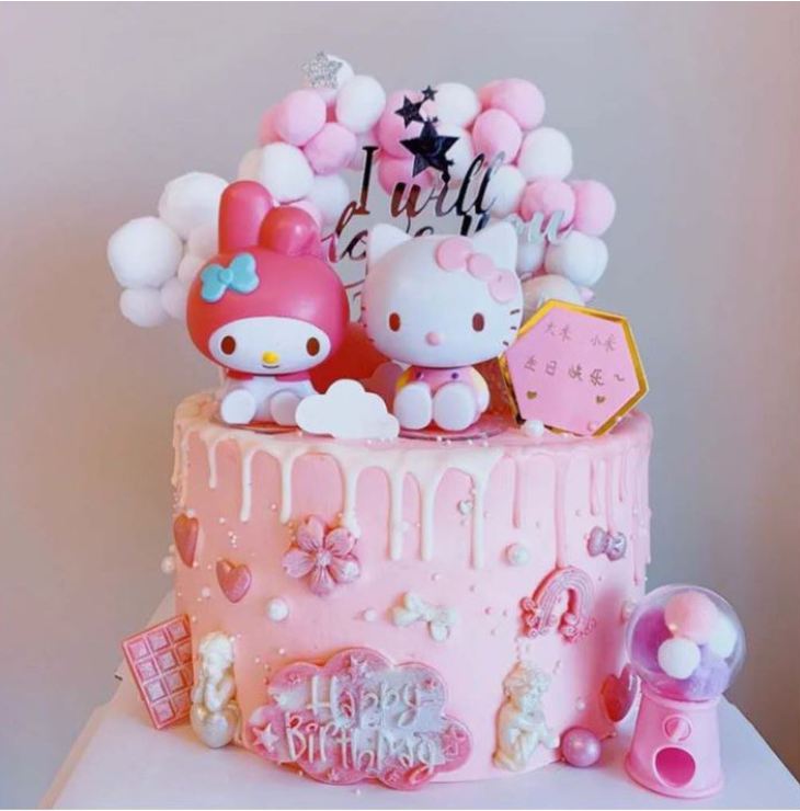 Hello Kitty toy figurine my melody cake topper decoration collectible