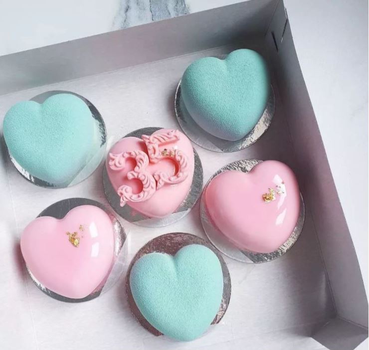 🇸🇬 Heart mould pinata cake heart shape mousse cake mould bombshell baking amorini mold 3D 心形模