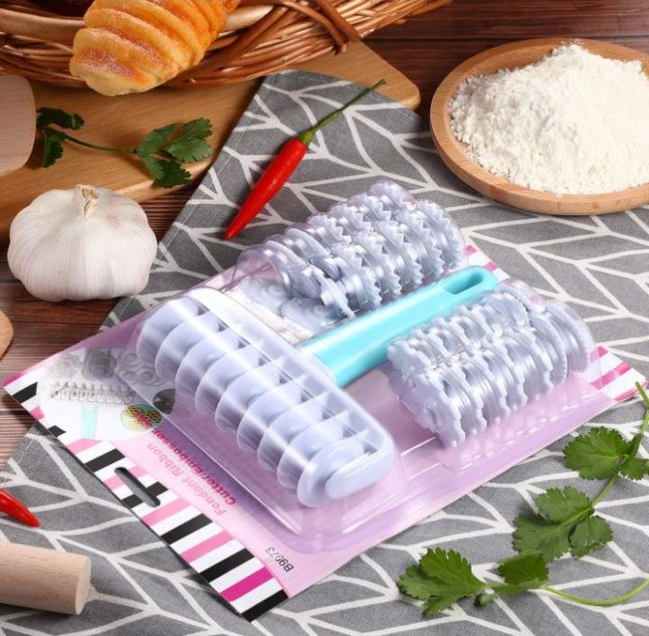 🇸🇬Ribbon strip cutter lattice pie cutter pastry wheel fondant rolling wheel ribbon cutter zig zag cutter