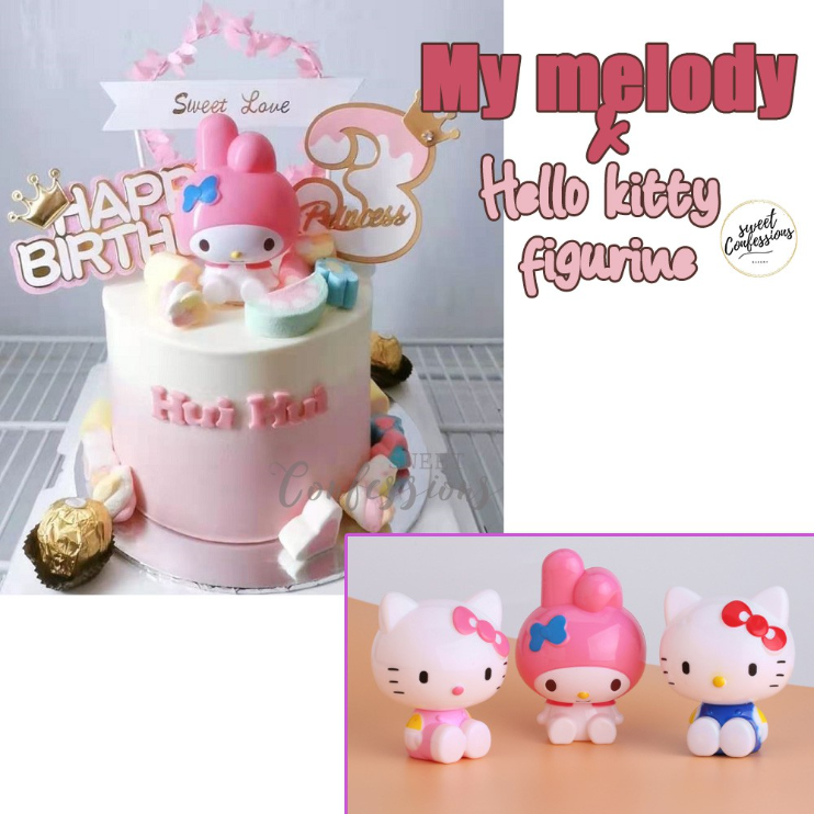Hello Kitty toy figurine my melody cake topper decoration collectible