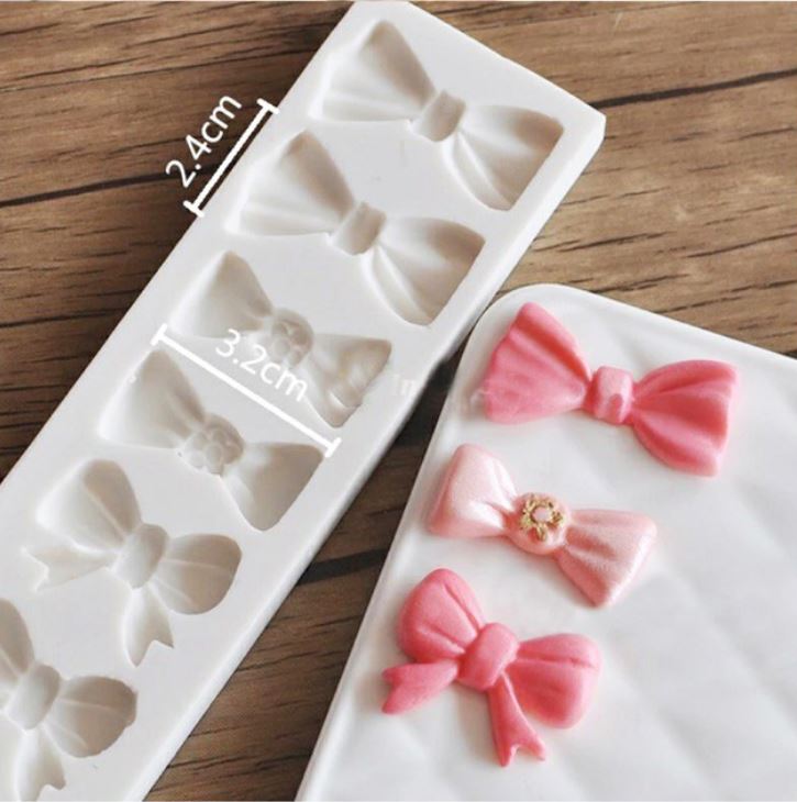 Ribbon mould Bow silicone mold for cake decorating