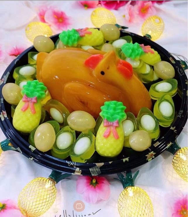 Large Jelly mould - chinese new year vegetarian vegan Suckling roast pig jelly mould agar agar cake mold 果冻模