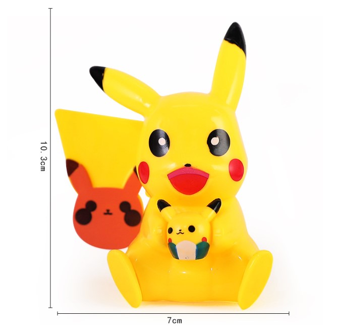 Pikachu toy figurine yellow birthday cake topper