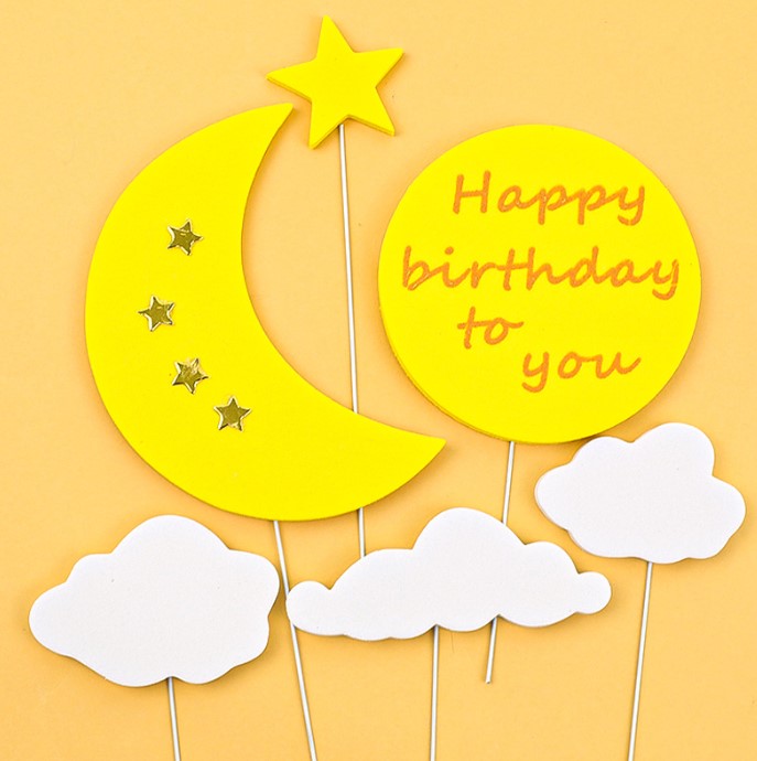 Pikachu toy figurine yellow birthday cake topper