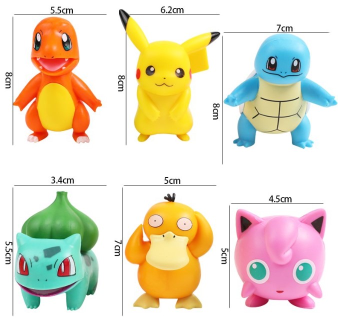 Pikachu toy figurine yellow birthday cake topper