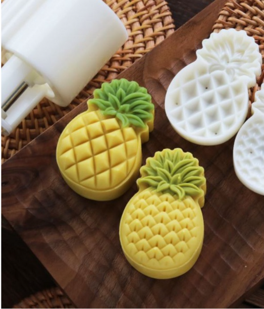 🇸🇬2 pattern Pineapple tart mould cutter Pineapples mooncake presser mold closed pineapple tart mould 黄梨挞模 凤梨酥摸具