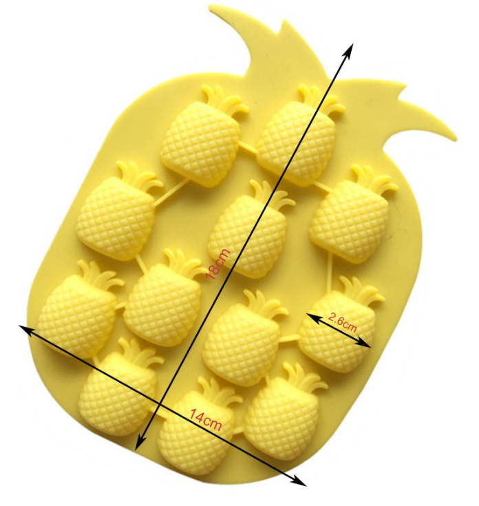 Pineapple jelly mould ananas chocholate mould 黄梨凤梨模