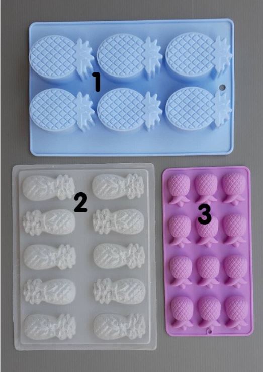 Pineapple jelly mould ananas mousse silicone mold 黄梨模