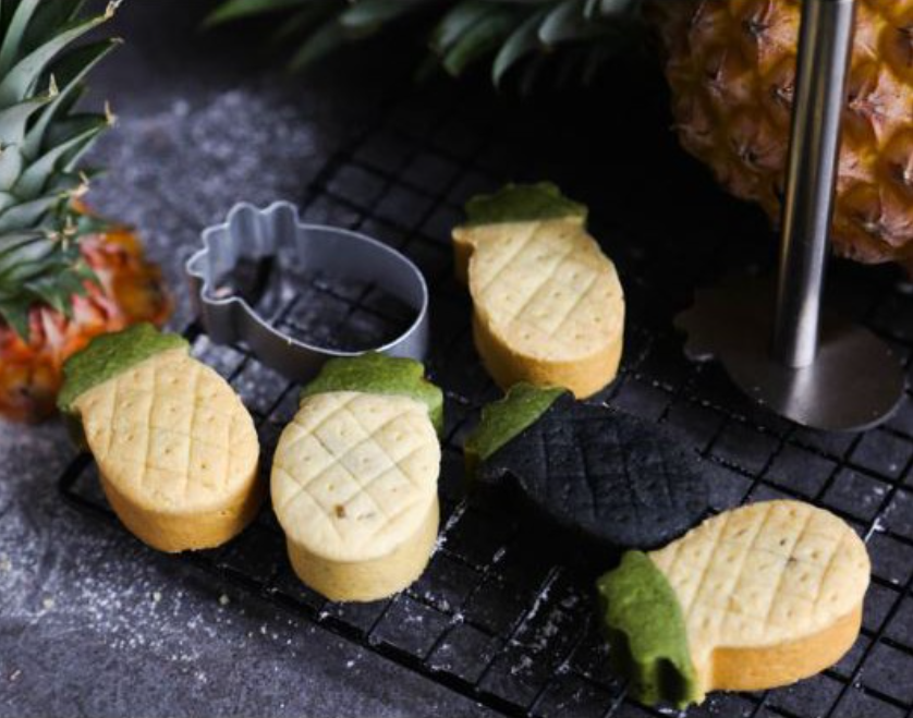 🇸🇬10pcs Pineapple tart mould - metallic presser & mold cutter set for making pineapple tart cookies cookie biscuit cut