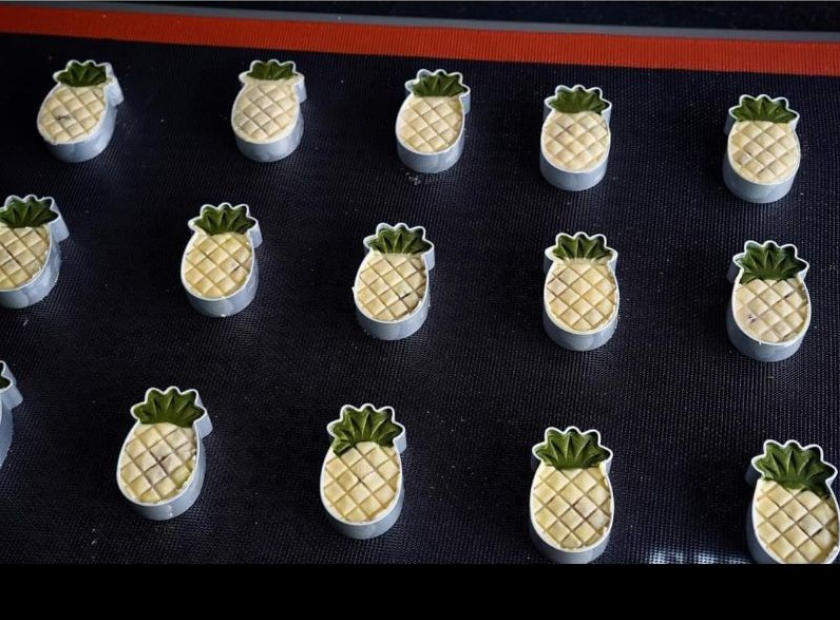 🇸🇬10pcs Pineapple tart mould - metallic presser & mold cutter set for making pineapple tart cookies cookie biscuit cut