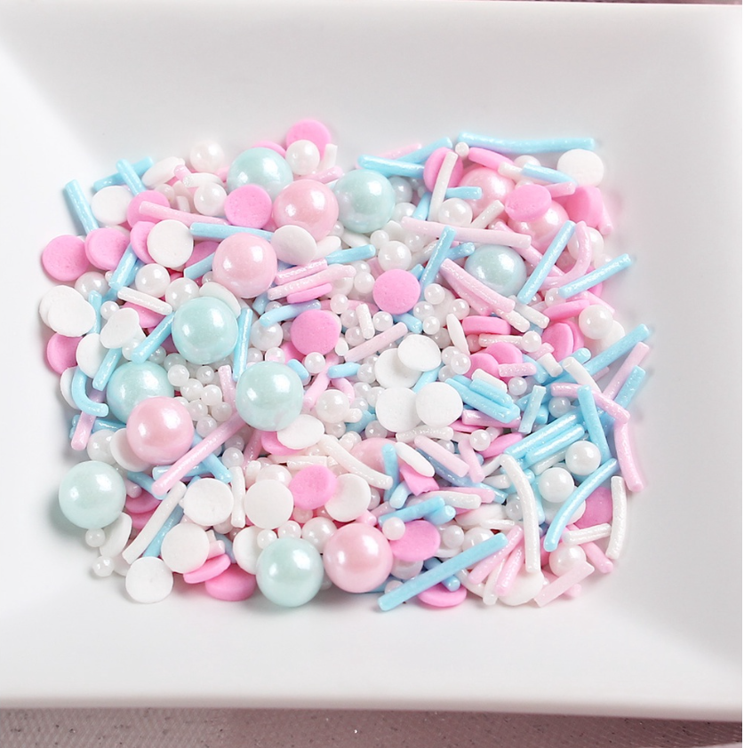 50g / 50ml sprinkles dragees cupcake decoration sugar pearls nonpareils edible glitter ball sprinkle rod