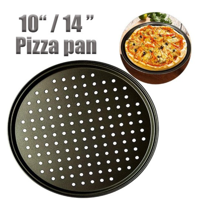 6-14 inch Pizza pan / shallow cake pan bread bun baking tray metallic baking mould