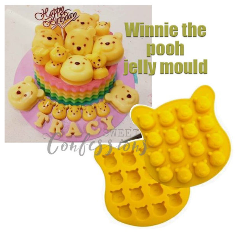 Winnie the pooh bear jelly mould chocolate mold for cake decorating