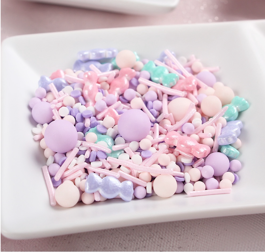 50g / 50ml sprinkles dragees cupcake decoration sugar pearls nonpareils edible glitter ball sprinkle rod