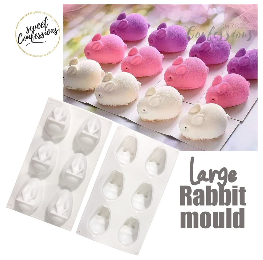 Rabbit bunny mousse silicone mould agar agar jelly mooncake silicon mold