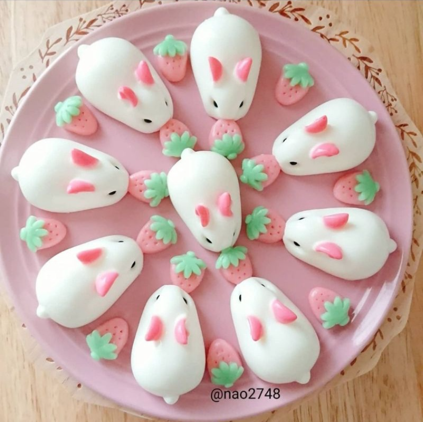 Rabbit bunny mousse silicone mould agar agar jelly mooncake silicon mold