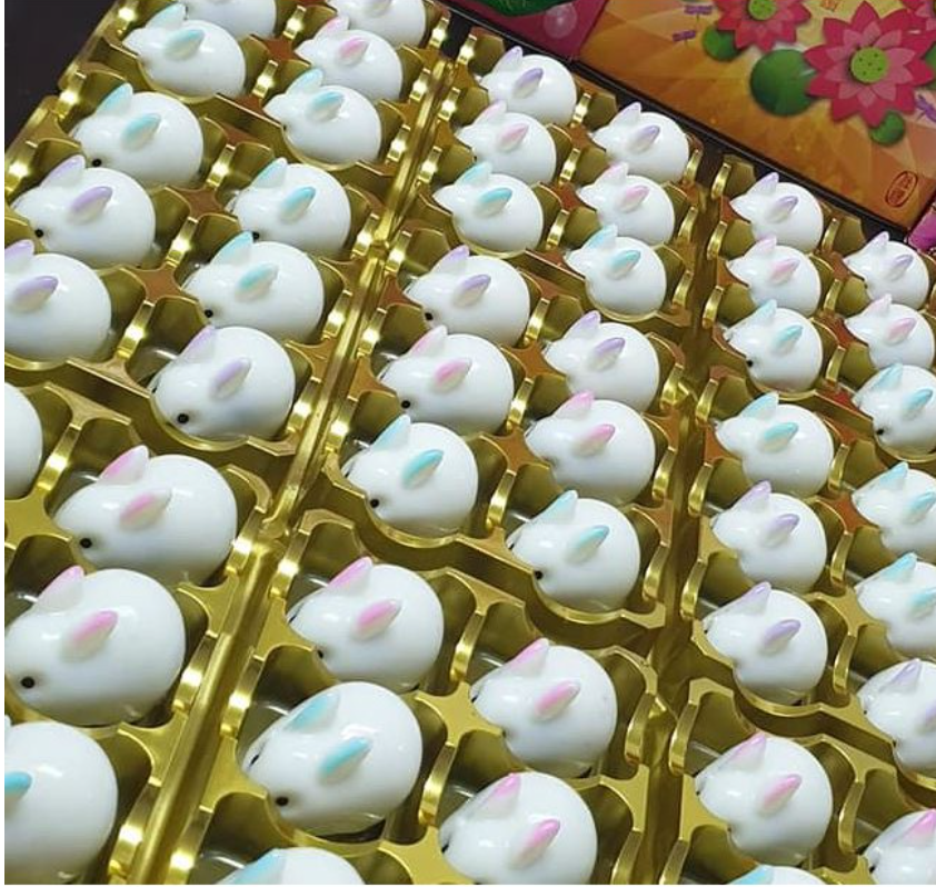 Rabbit bunny mousse silicone mould agar agar jelly mooncake silicon mold