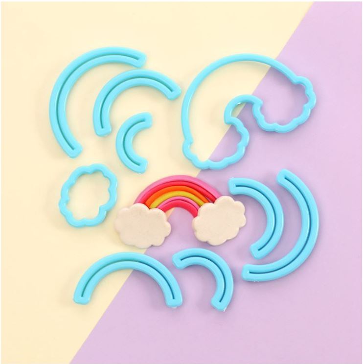 Rainbow cutter - fondant cake decorating cookie cutter arc shape round cutters