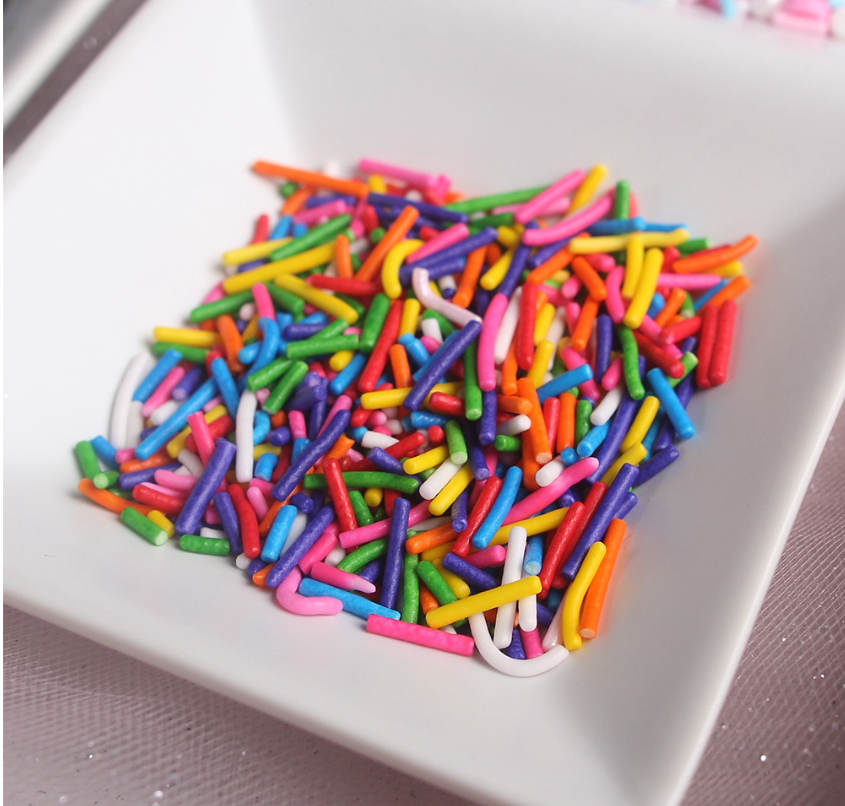 50g / 50ml sprinkles dragees cupcake decoration sugar pearls nonpareils edible glitter ball sprinkle rod