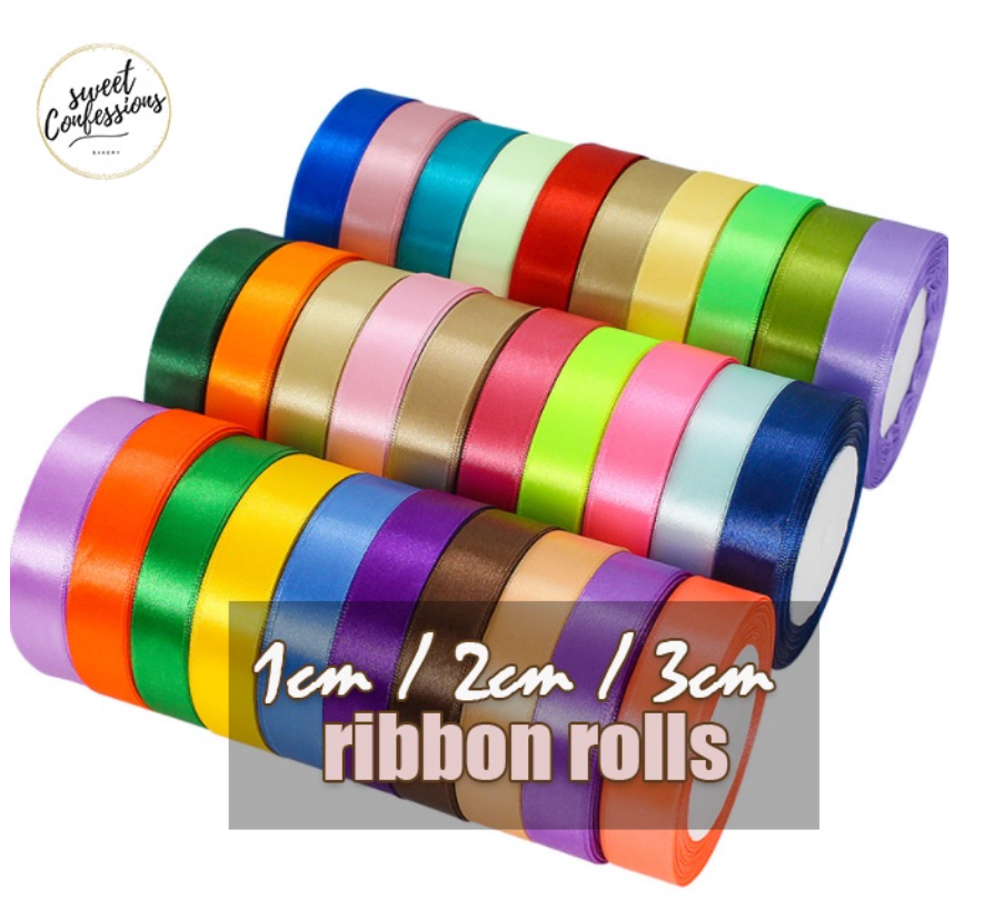 22 metre ribbon roll satin bow ribbons gift box