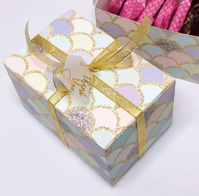 1 roll (22m)- Gold silver ribbon organza gift box ribbon cake box ribbon