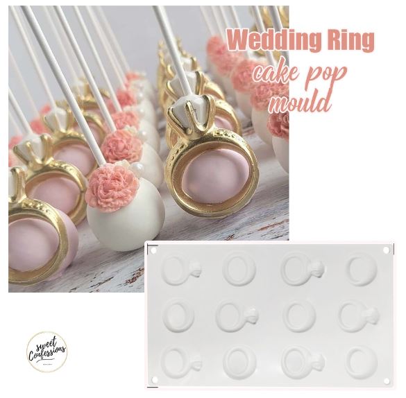 Wedding ring cake pop mould wedding engagement cake pops