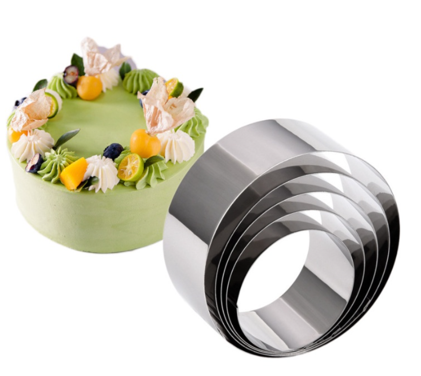 🔥 4" / 5"/  6" / 7" / 8 " Mousse cake ring / cookie cutter / round cake stainless steel ring