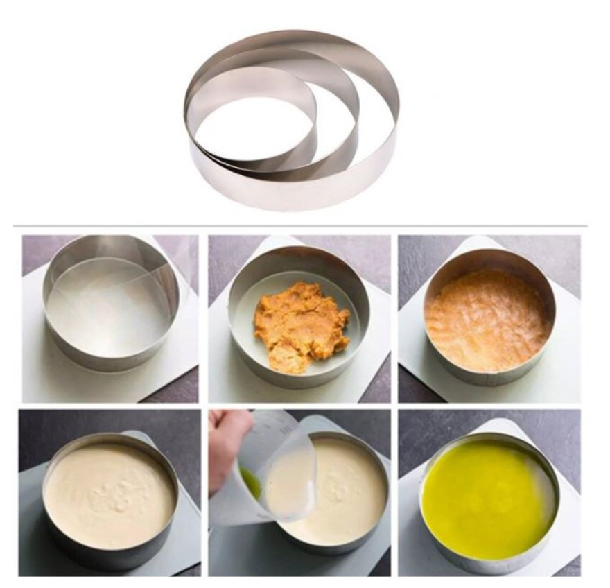 🇸🇬 4" / 5"/  6" / 7" / 8 " Mousse cake ring / cookie cutter / round cake stainless steel ring