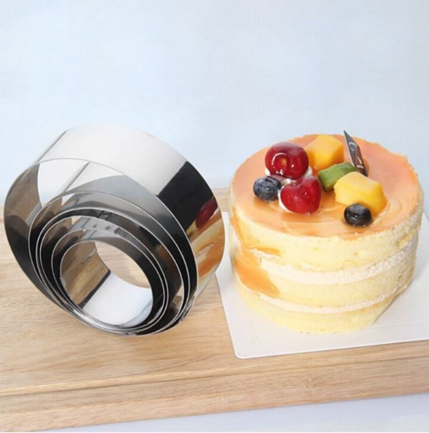 🇸🇬 4" / 5"/  6" / 7" / 8 " Mousse cake ring / cookie cutter / round cake stainless steel ring